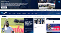 Desktop Screenshot of icc-cricket.com